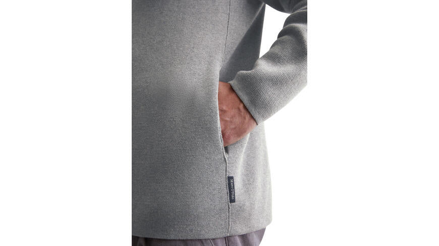 Strickjacke aus Baumwolle - 936-grey melange - Grau