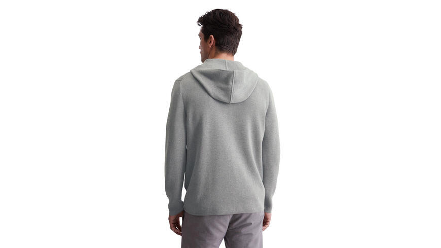 Strickjacke aus Baumwolle - 936-grey melange - Grau