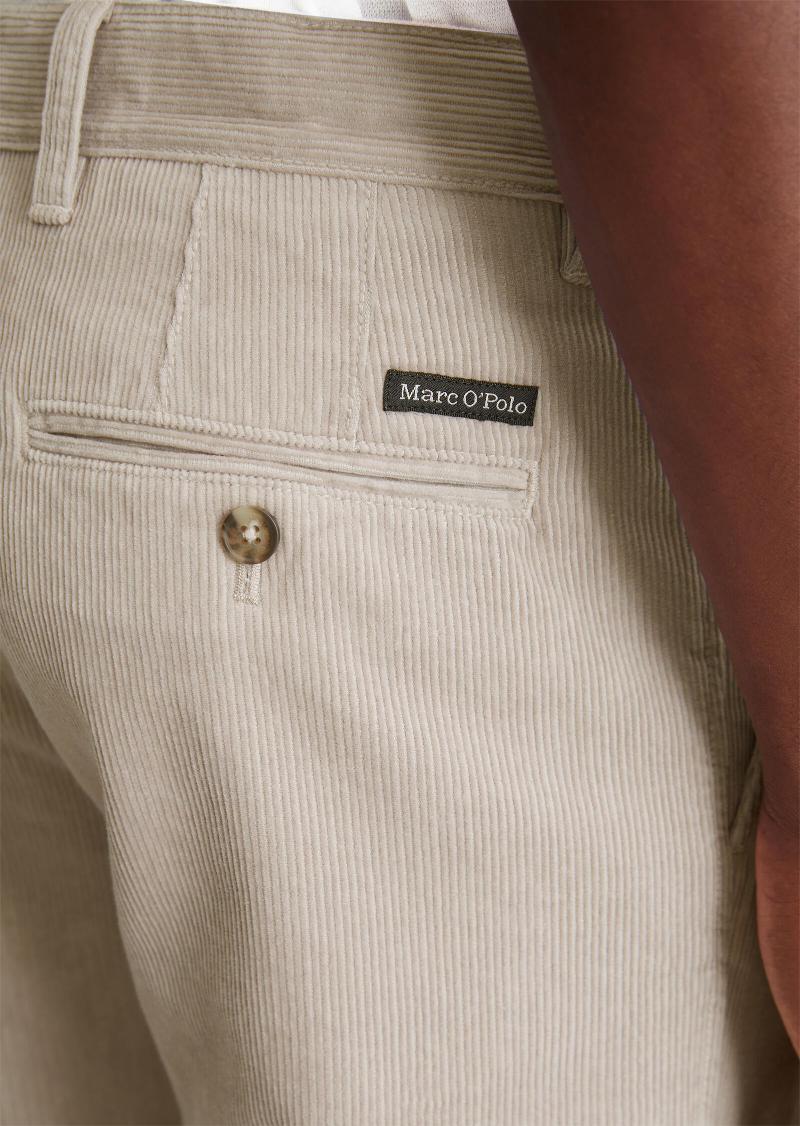 Cordhose OBSY Tapered Fit - 913-dapple gray - Beige