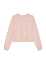 Sweatshirt aus Baumwollmix - 601-dusty rose - Rosa