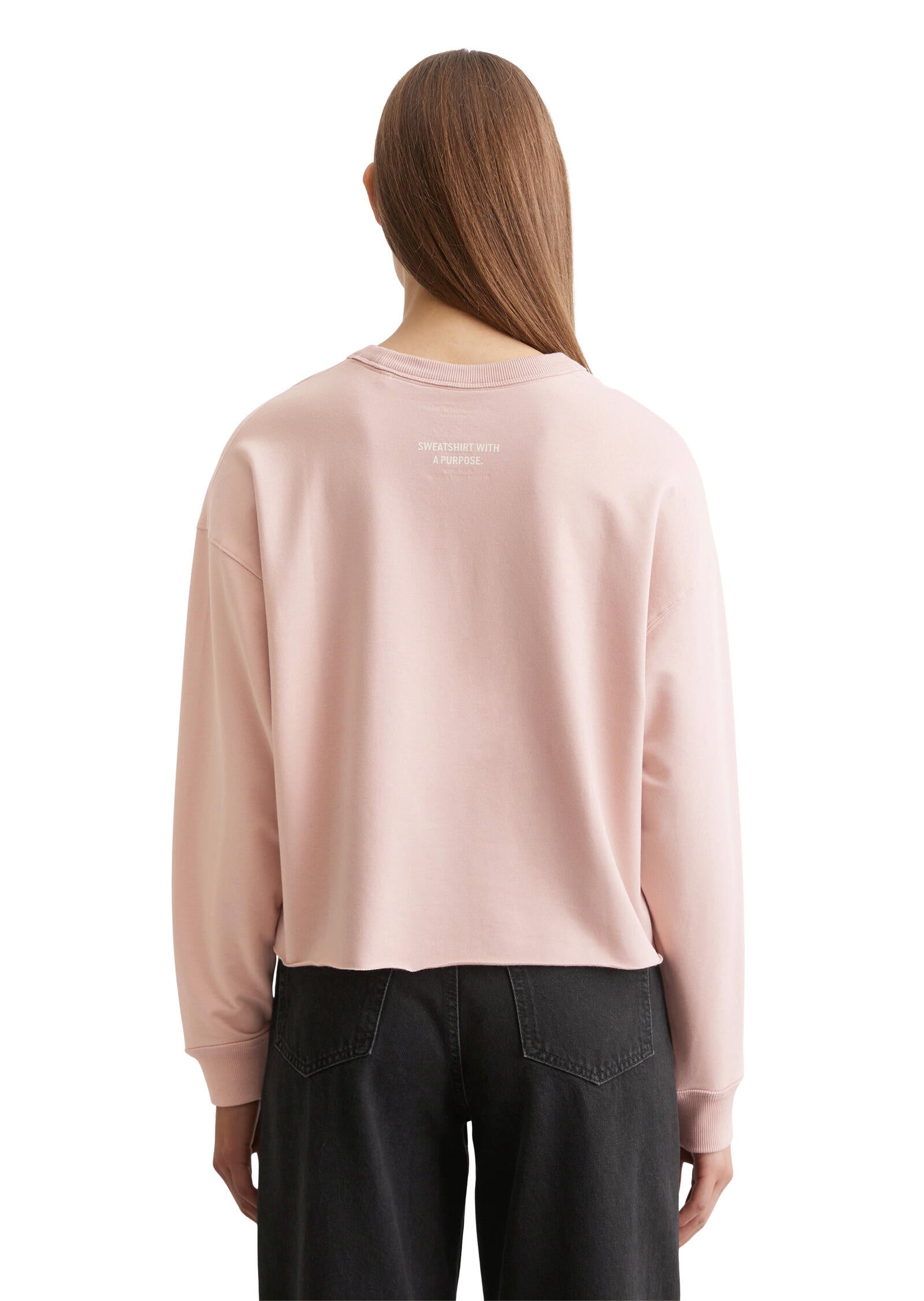 Sweatshirt aus Baumwollmix - 601-dusty rose - Rosa