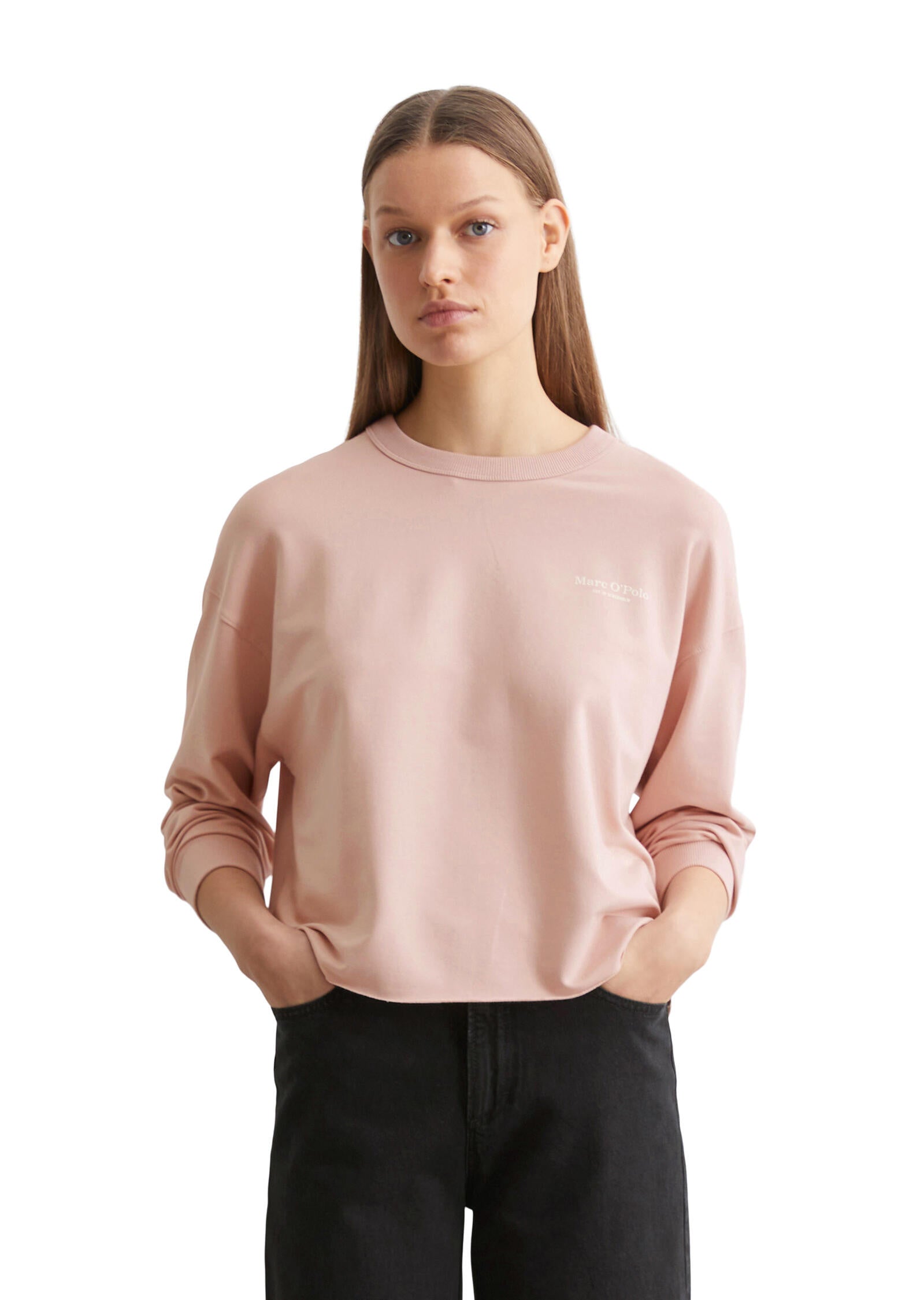 Sweatshirt aus Baumwollmix - 601-dusty rose - Rosa