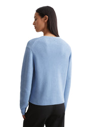 Strickcardigan aus Baumwolle - 831-fresh sky - Blau