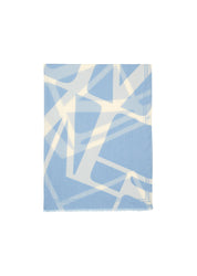 Tuch mit Allover-Print - A29-multi/fresh sky - Blau