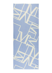 Tuch mit Allover-Print - A29-multi/fresh sky - Blau