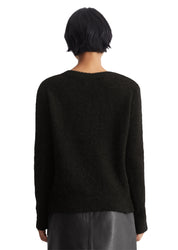 Bouclé-Pullover aus Schurwollmix - 990-black - Schwarz