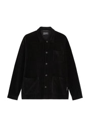 Overshirt in Cord-Optik - 990-black - Schwarz