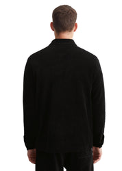 Overshirt in Cord-Optik - 990-black - Schwarz