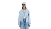Blouson mit Stehkragen - 803-smooth sky - Blau