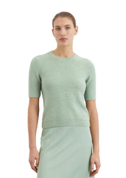 Bouclé-Pullover - 460-dusty mint - Grün