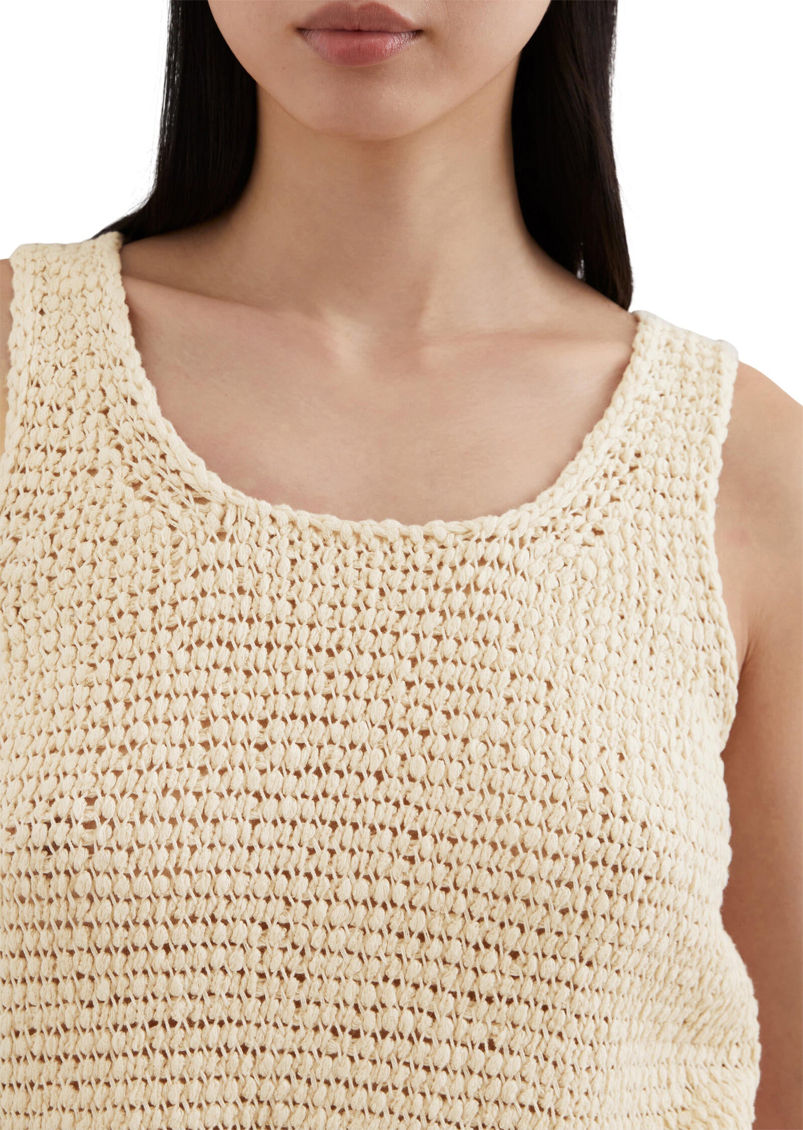 Stricktop Regular Fit aus Baumwolle - 170-raw cotton - Beige