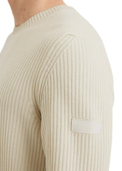 Strickpullover aus Baumwolle - 707-gray silk - Beige