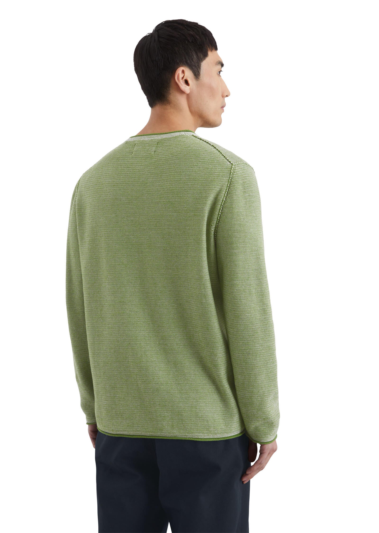Strickpullover aus Baumwollmix - 421-spring fern - Grün