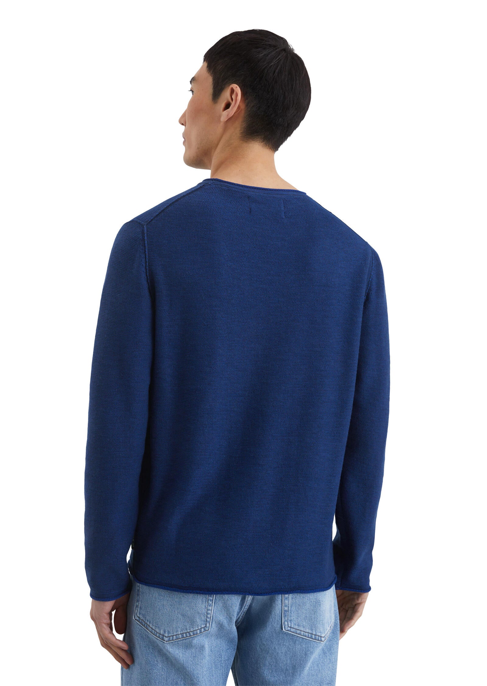 Strickpullover aus Baumwollmix - 871-iris ink - Blau