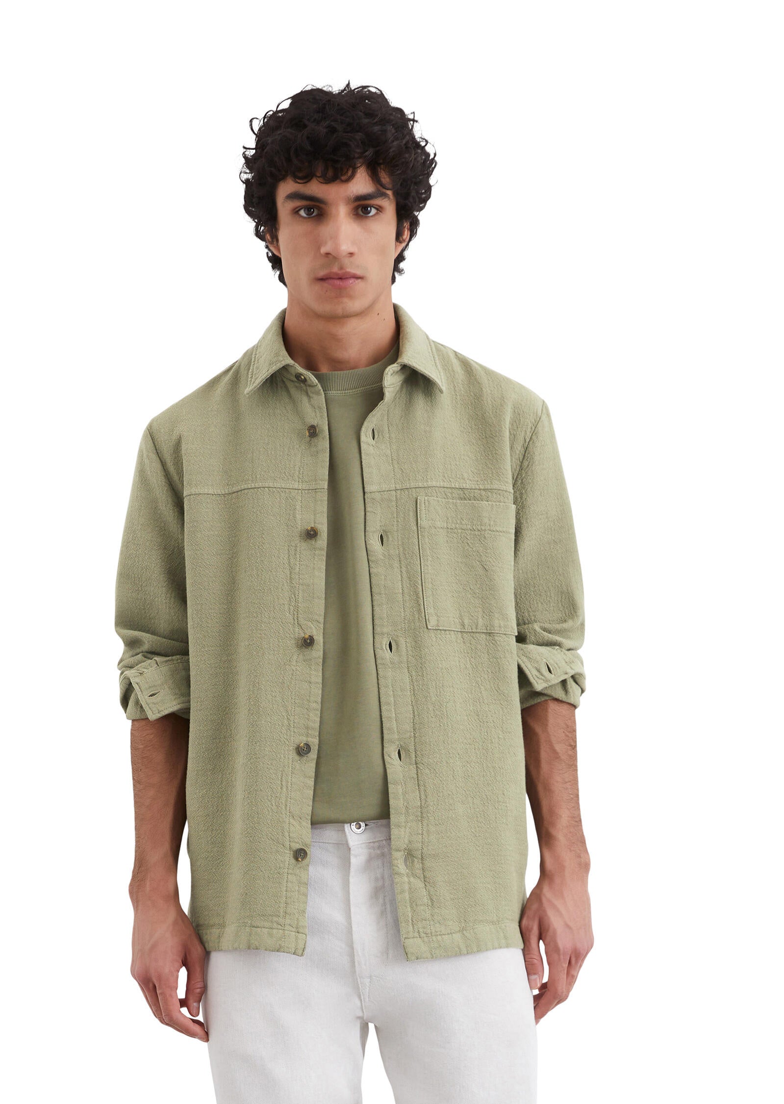 Overshirt aus Baumwolle - Y45-mult/ oak ash - Khaki