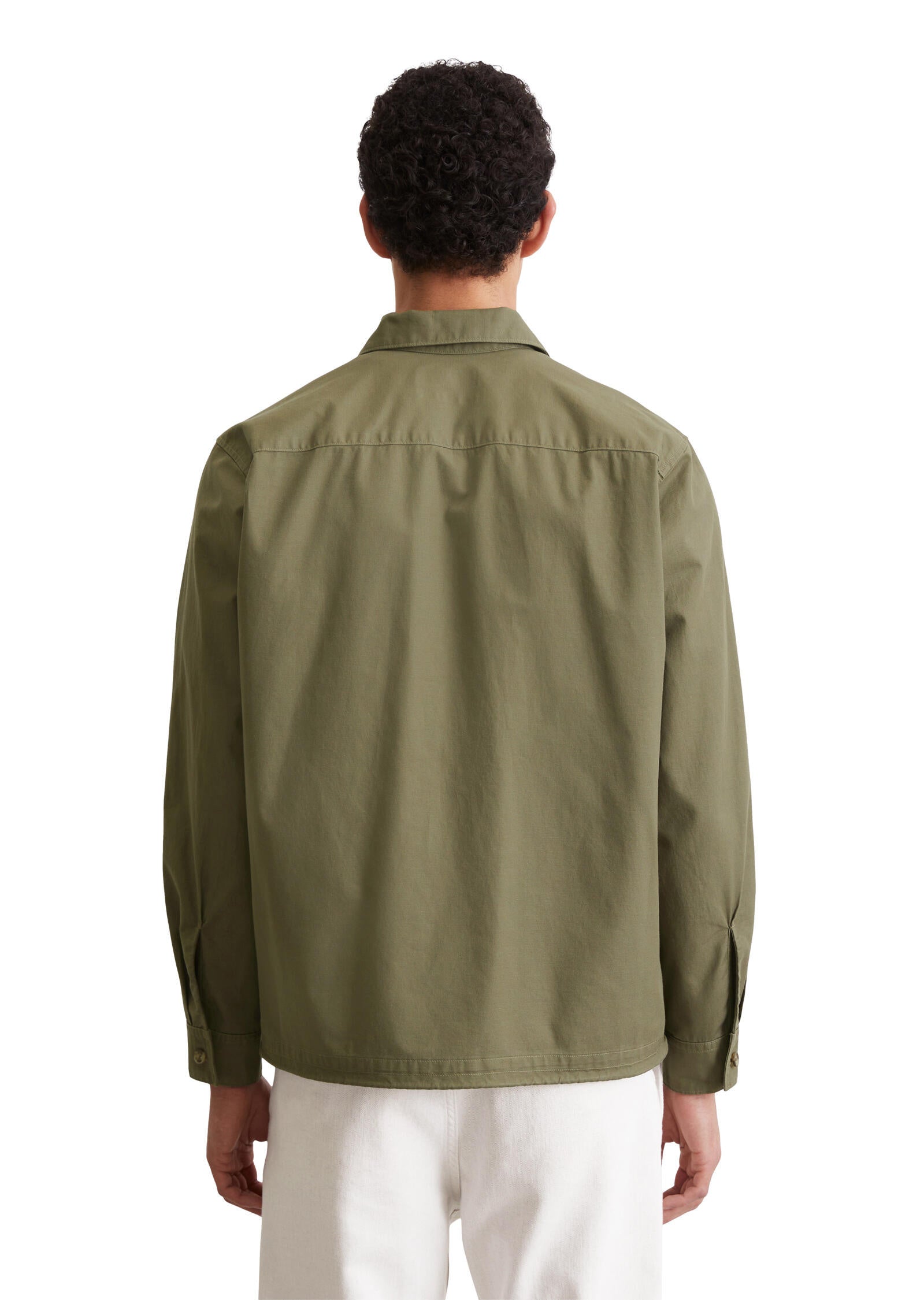 Overshirt aus Baumwolle - 452-oak ash - Grün