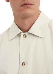 Overshirt aus Baumwolle - 707-gray silk - Beige