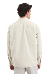 Overshirt aus Baumwolle - 707-gray silk - Beige