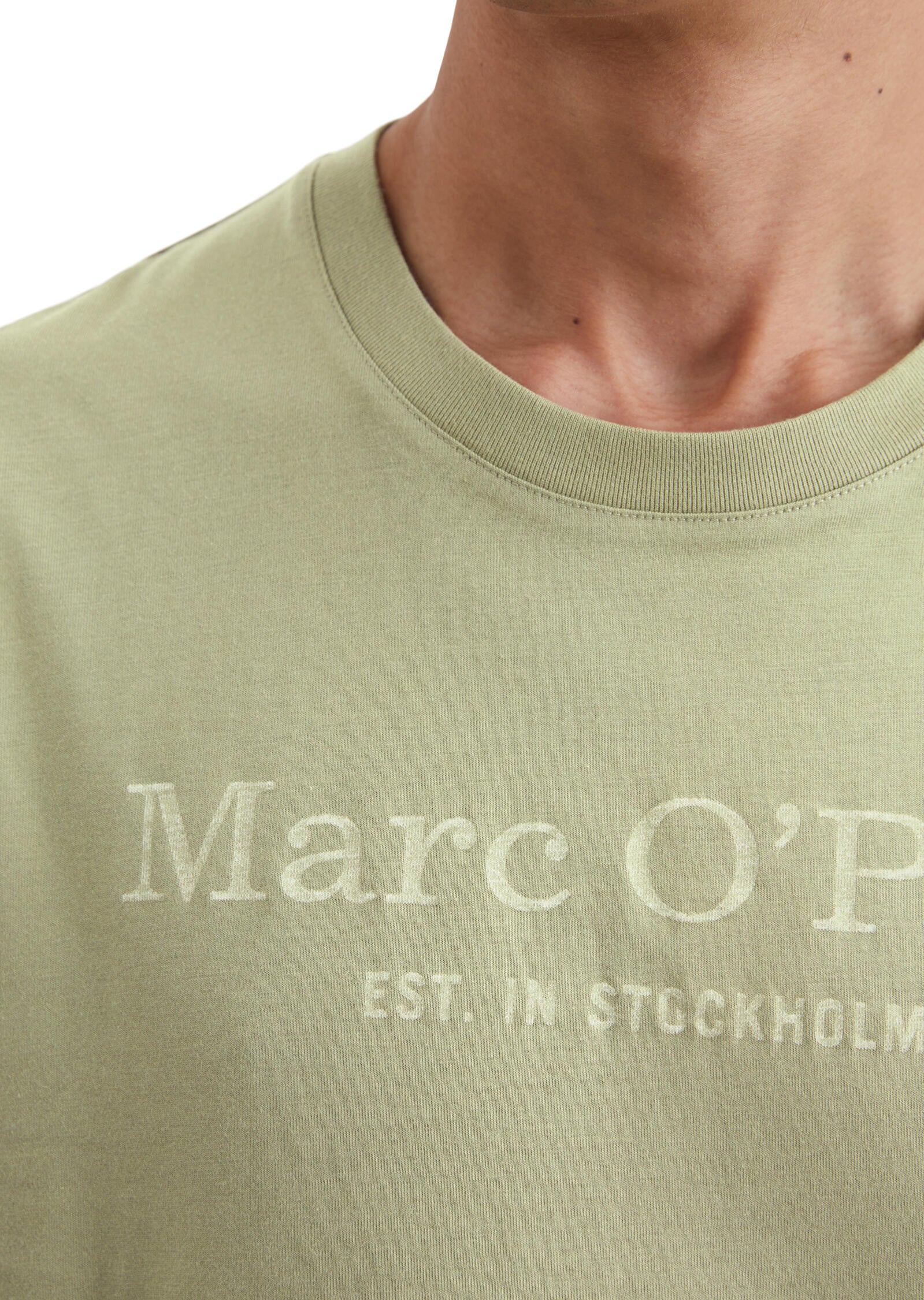 T-Shirt aus Baumwolle - 443-summer sage - Grün