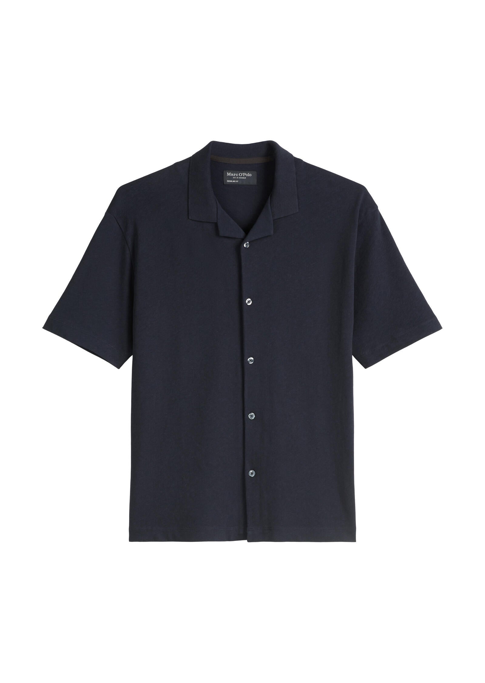 Kurzarm-Jerseyshirt - 898-dark navy - Blau