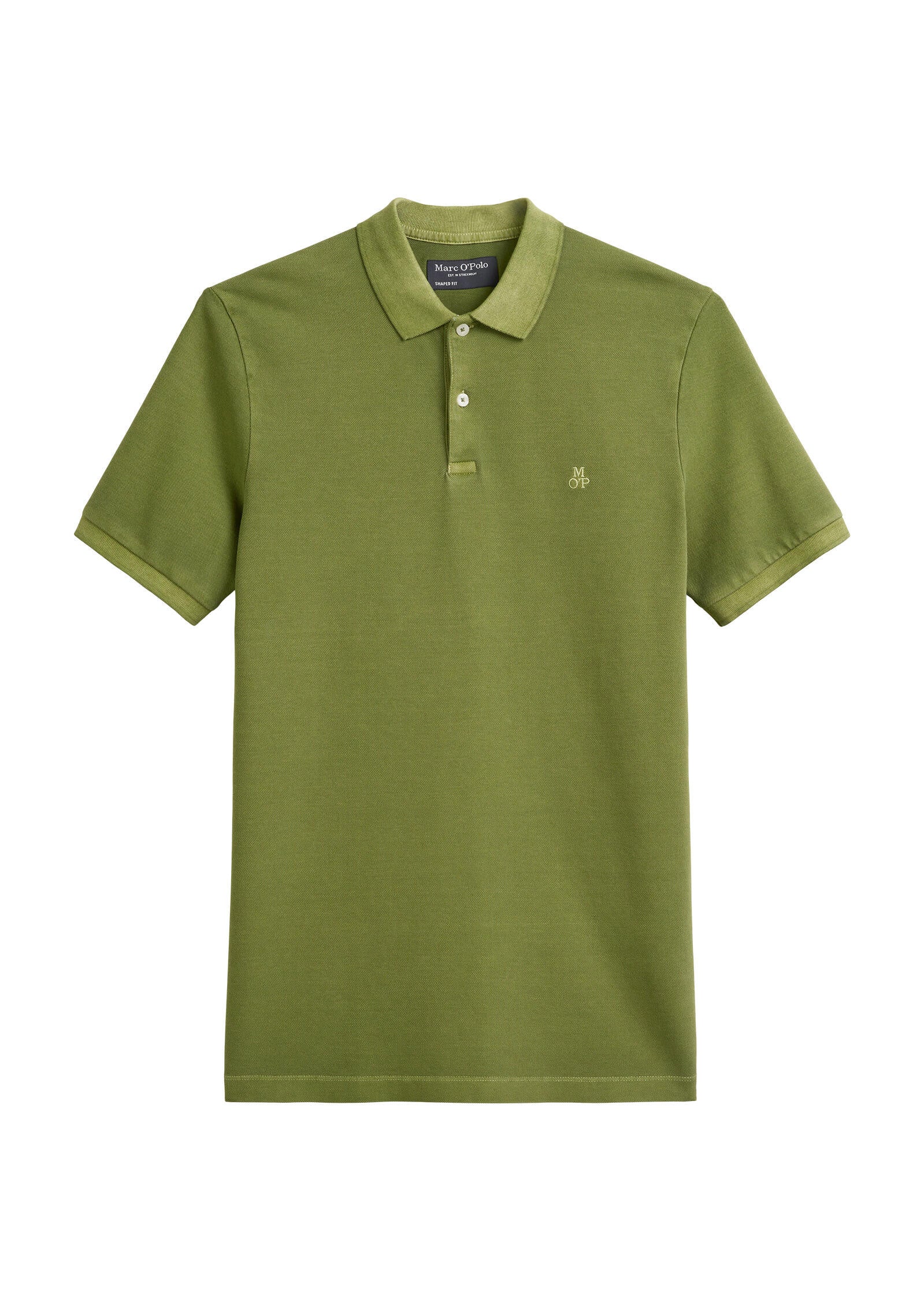 Poloshirt aus Baumwolle - 421-spring fern - Grün