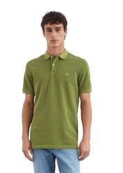 Poloshirt aus Baumwolle - 421-spring fern - Grün