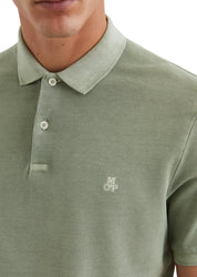 Poloshirt aus Baumwolle - 438-luscious moss - Grün
