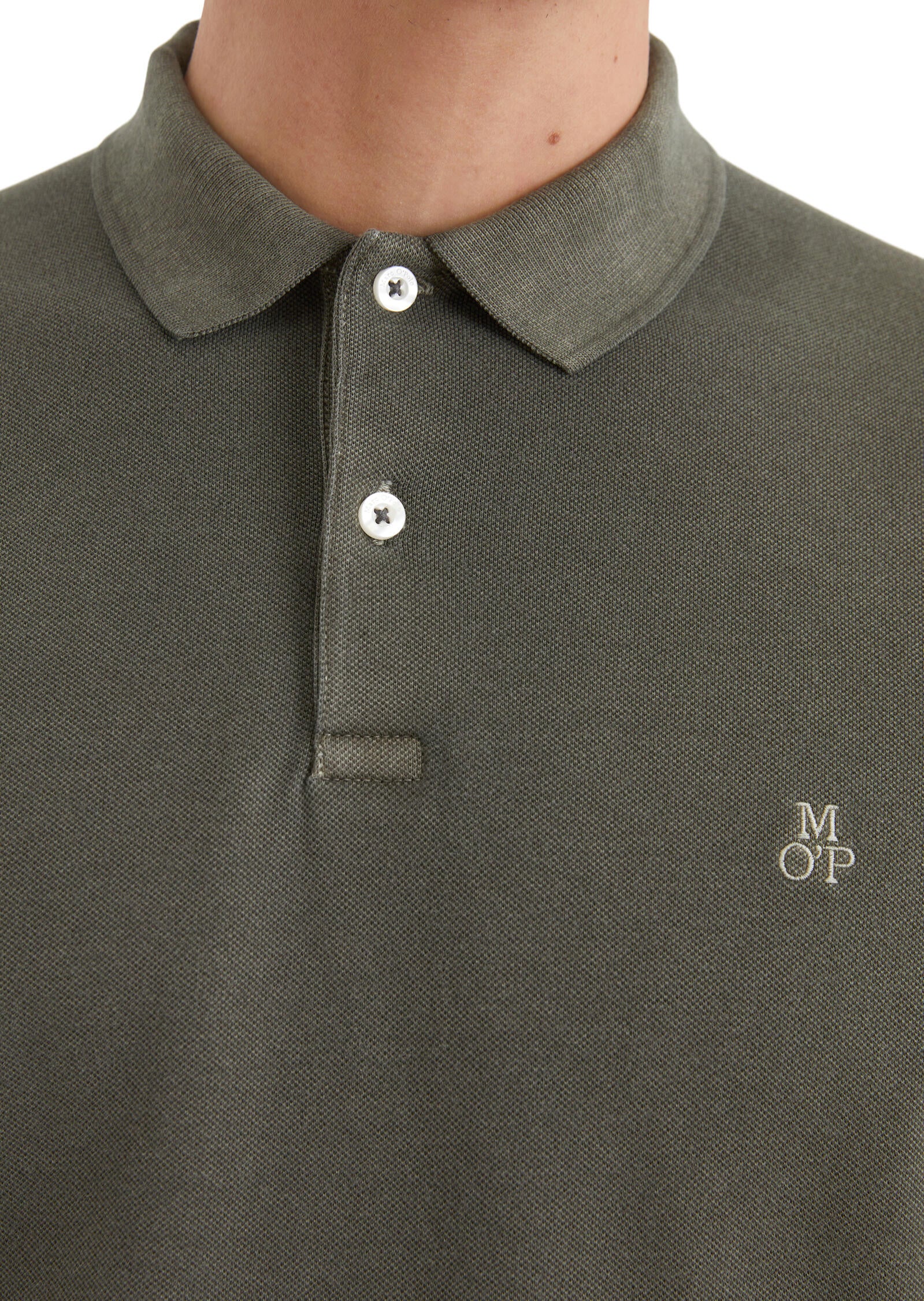 Poloshirt aus Baumwolle - 499-neverland iron - Grün