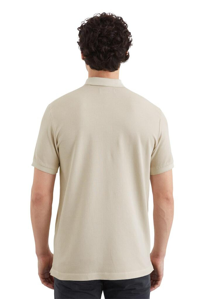 Poloshirt aus Baumwolle - 707-gray silk - Beige