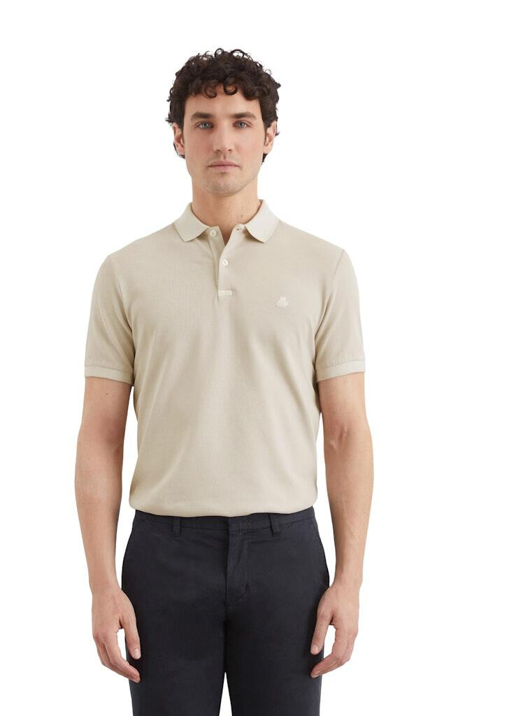 Poloshirt aus Baumwolle - 707-gray silk - Beige