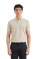 Poloshirt aus Baumwolle - 707-gray silk - Beige
