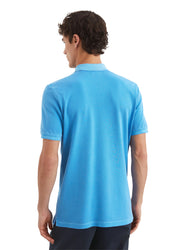 Poloshirt aus Baumwolle - 829-azure blue - Blau