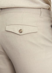 Bermudashorts Slim Fit - K17-multi/ pure cashmere - Beige