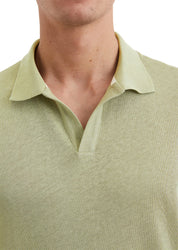 Poloshirt aus Baumwollmix - 443-summer sage - Blau