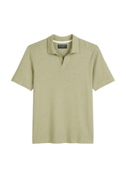 Poloshirt aus Baumwollmix - 443-summer sage - Blau