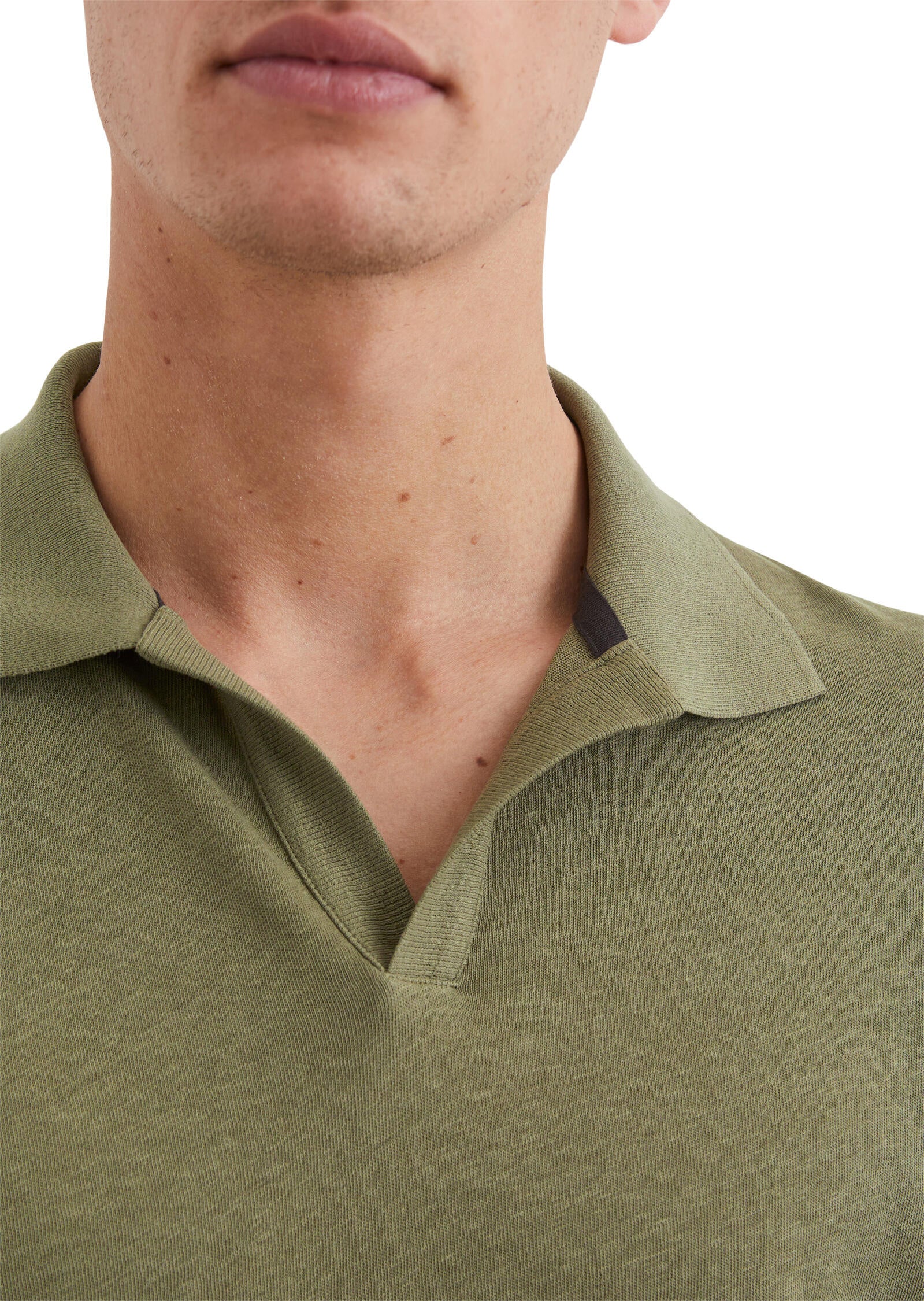 Poloshirt aus Baumwollmix - 452-oak ash - Grün