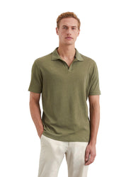 Poloshirt aus Baumwollmix - 452-oak ash - Grün