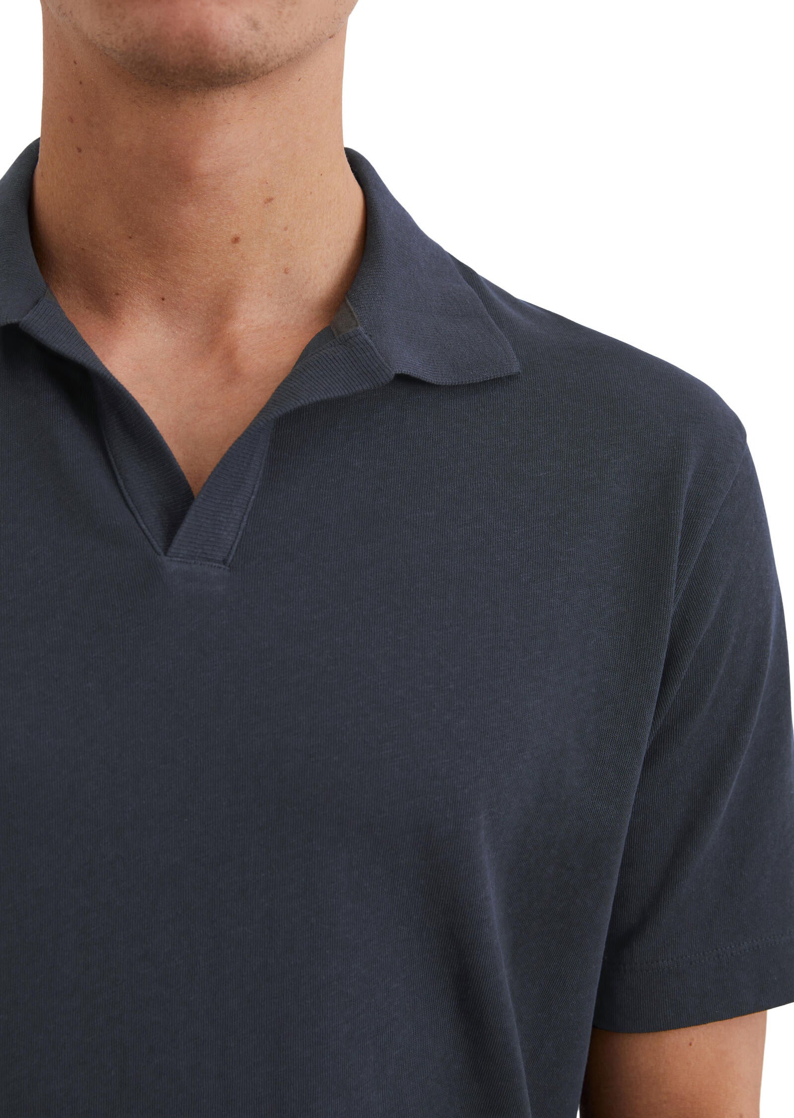 Poloshirt aus Baumwollmix - 898-dark navy - Grün