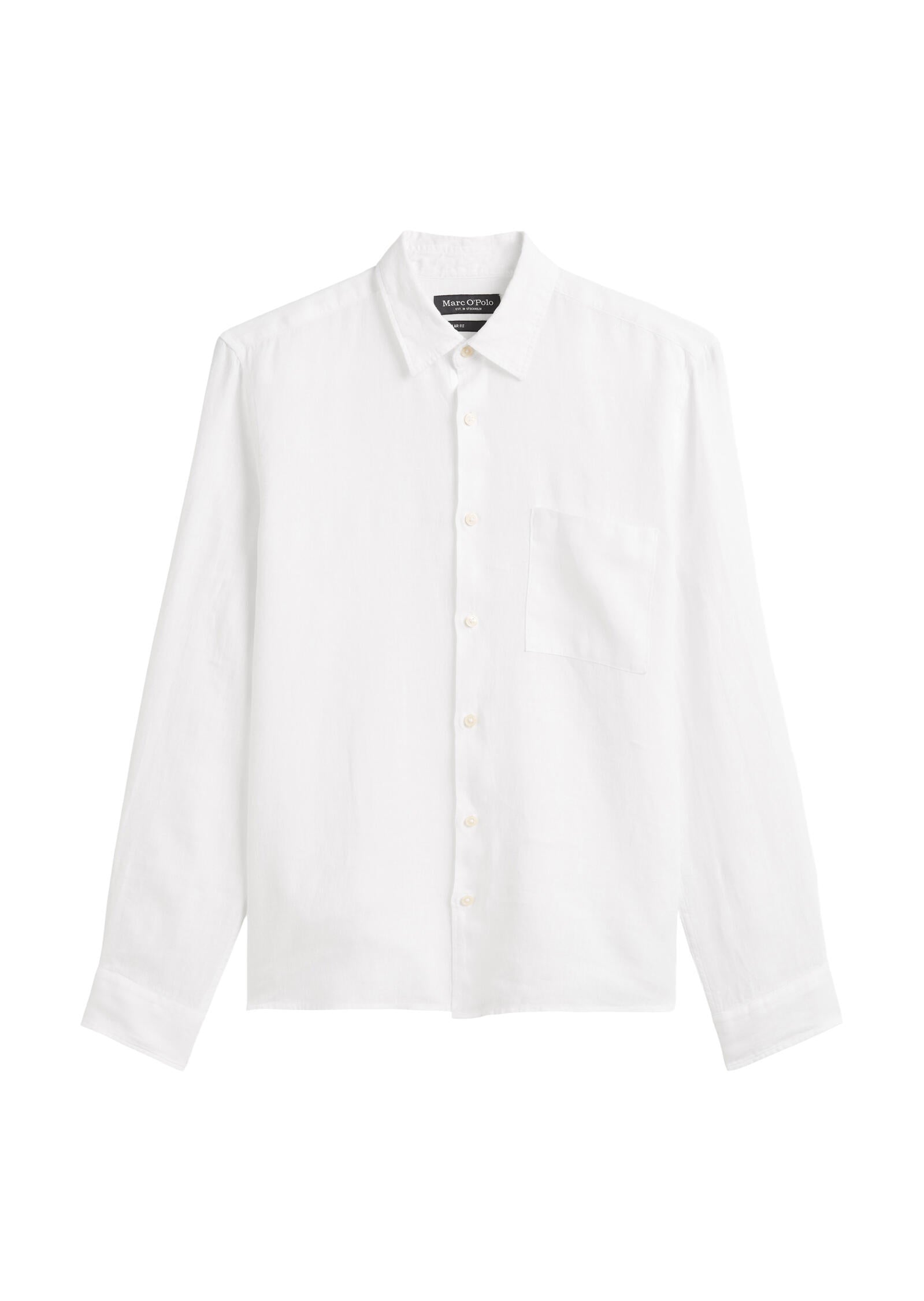 Leinenhemd Regular Fit - 100-white - Weiß