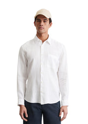 Leinenhemd Regular Fit - 100-white - Weiß