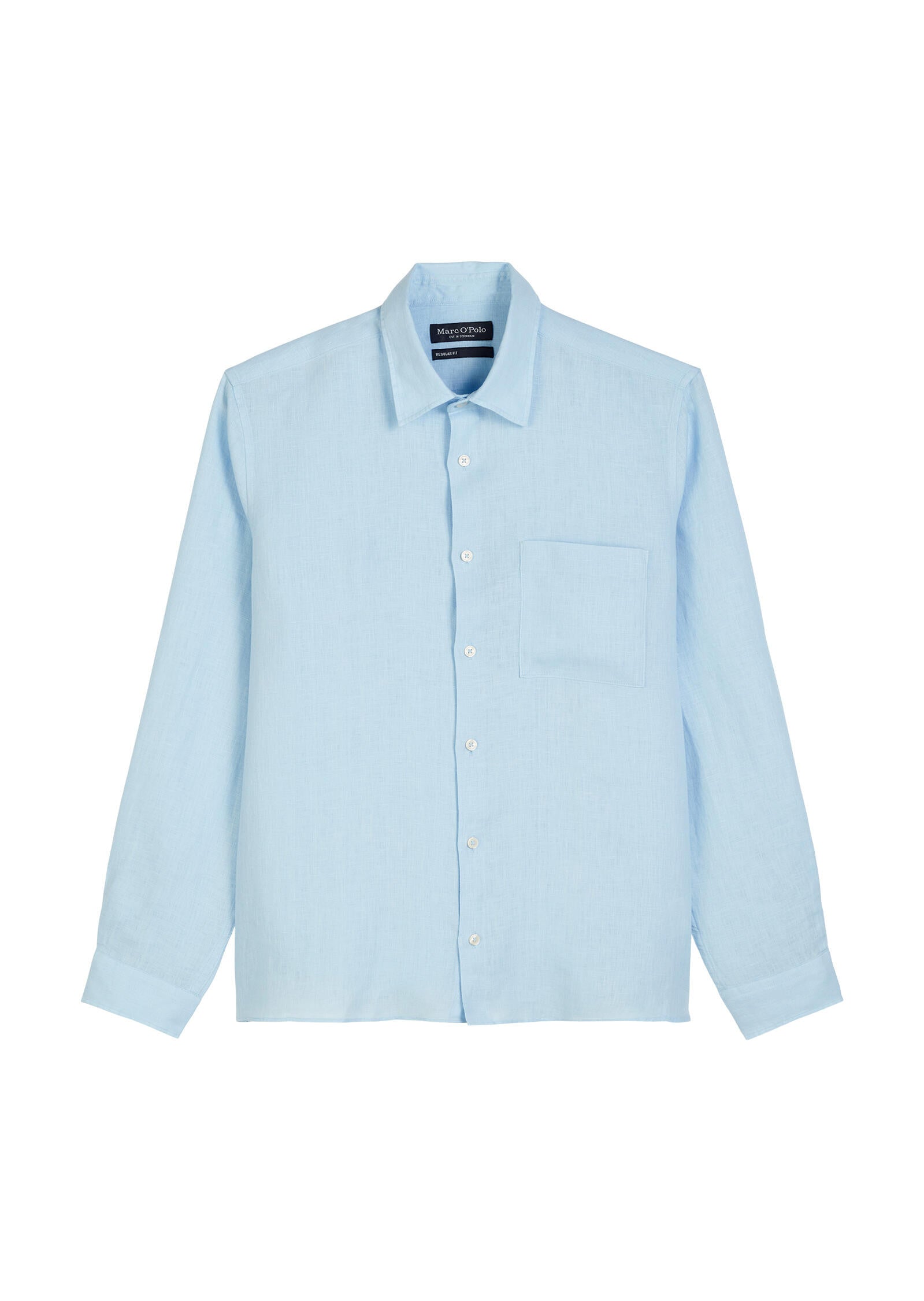 Leinenhemd Regular Fit - 826-homestead blue - Blau