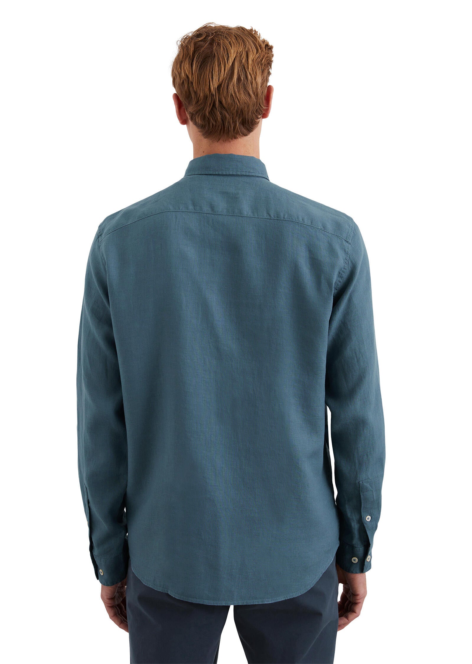 Leinenhemd Regular Fit - 870-storm - Blau