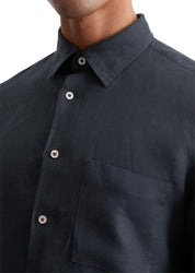 Leinenhemd Regular Fit - 898-dark navy - Blau