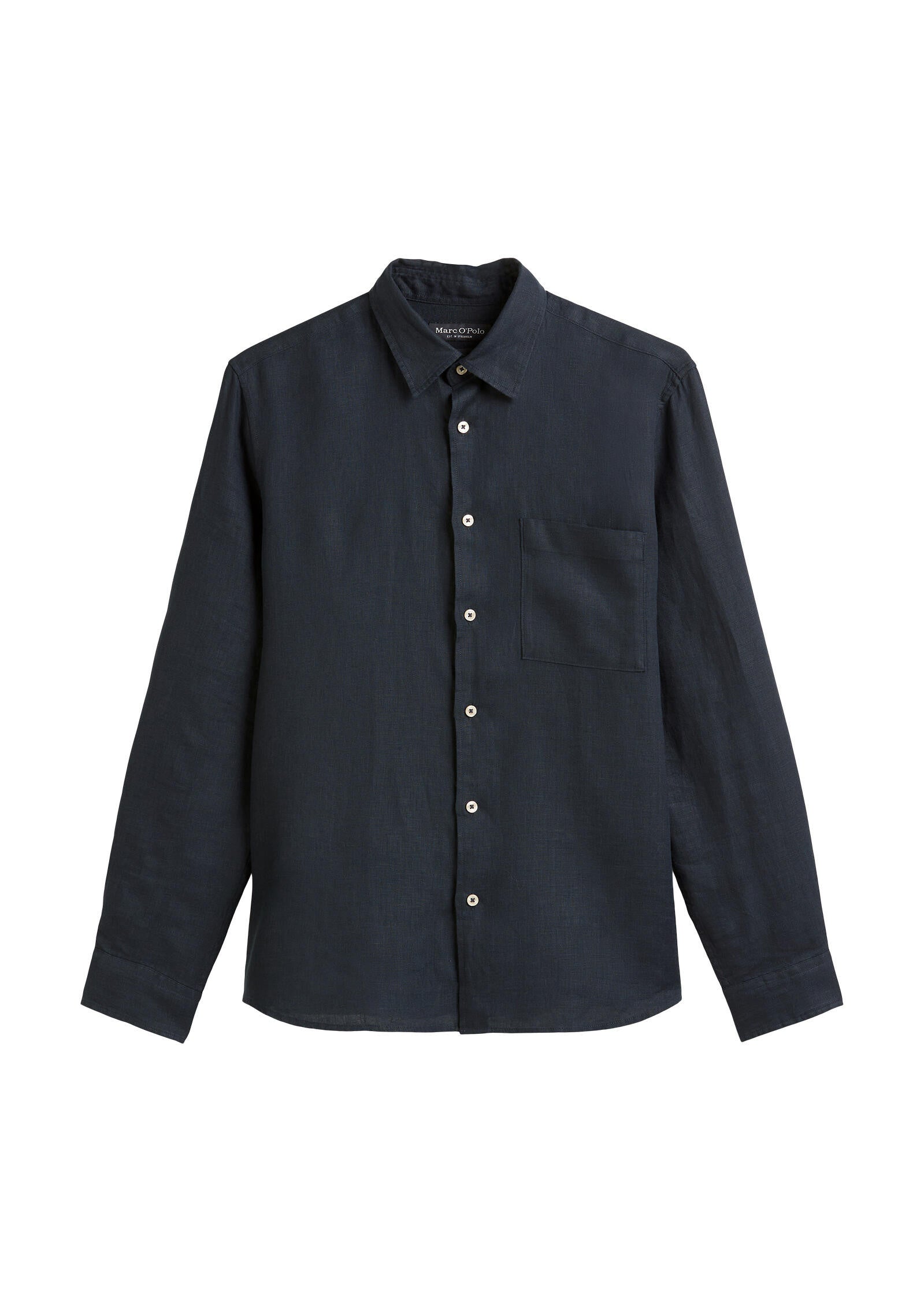 Leinenhemd Regular Fit - 898-dark navy - Blau