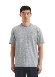 T-Shirt gestreift - D11-multi/ egg white - Grau