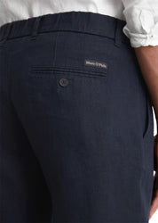 Leinenhose OBSY Tapered Fit - 898-dark navy - Blau