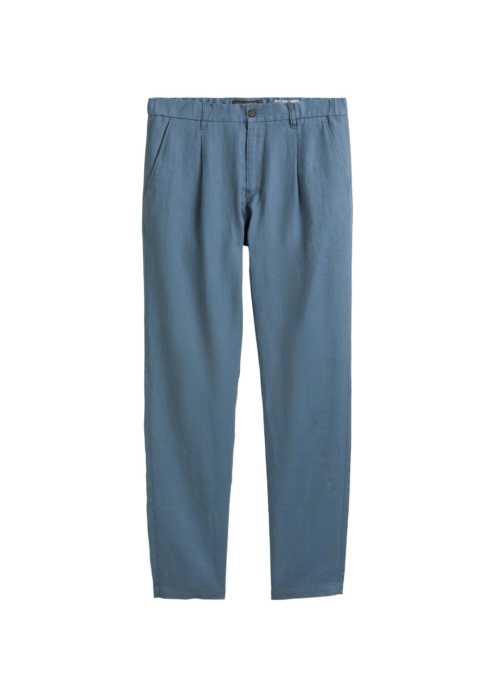Leinenhose OBSY Tapered Fit - 870-storm - Blau