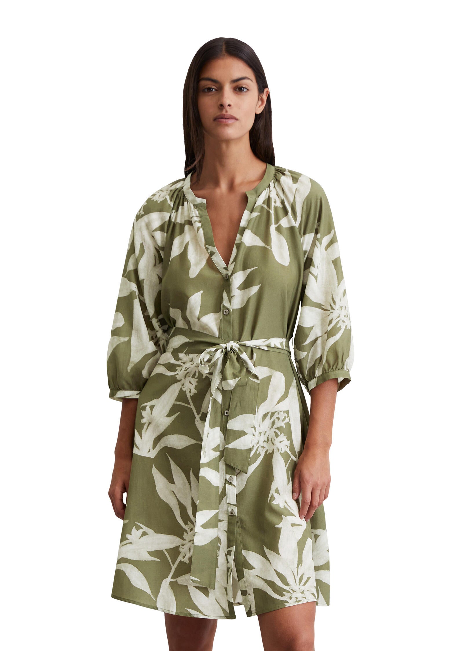 Freizeitkleid Mini Relaxed Fit - H21-multi/forest moss - Grün