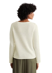 Strickpullover aus Baumwolle - 152-white cotton - Weiß