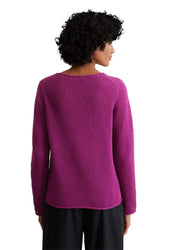 Strickpullover aus Baumwolle - 650-fresh berry - Violett